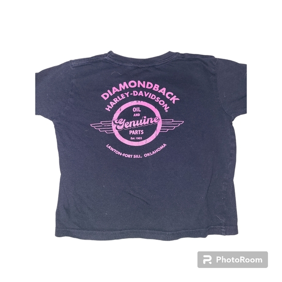 Size 4 little girls Harley Davidson store shirt - Picture 3 of 4